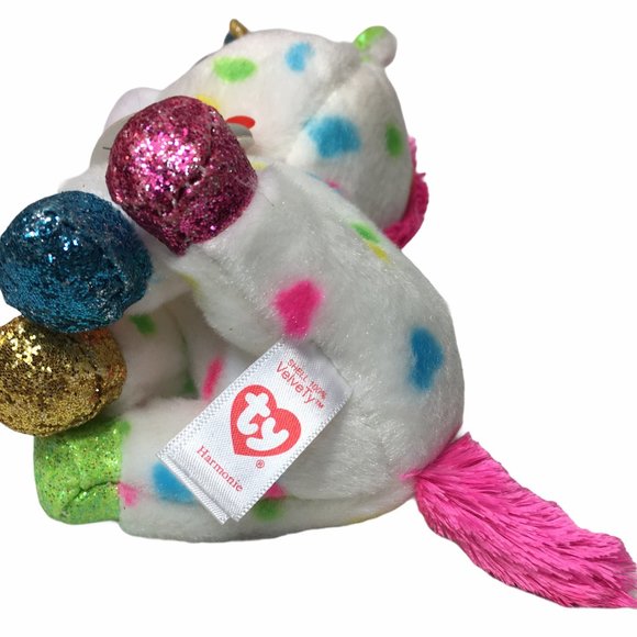 Ty Beanie Boo Harmonie Unicorn Plush New 6" TAG - Picture 7 of 8